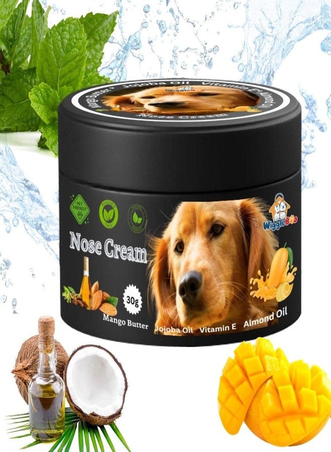 WiggleBoo Dog Nose Balm: Premium Nose Cream for Furry Friend | Enriched with Natural Plant-Based Butter, Natural Blend Wax & Essential Oils | Soothes, Heals & Protects for a Happy, Healthy Nose (30g) - Image 1